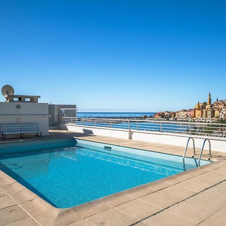 Appartement Le Rocamare - Piscine Toit Terrasse - Parking Prive - Terrasse à Menton Extérieur photo